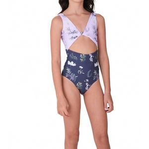 NEW MALAI girls' florence one piece set in wild harvest